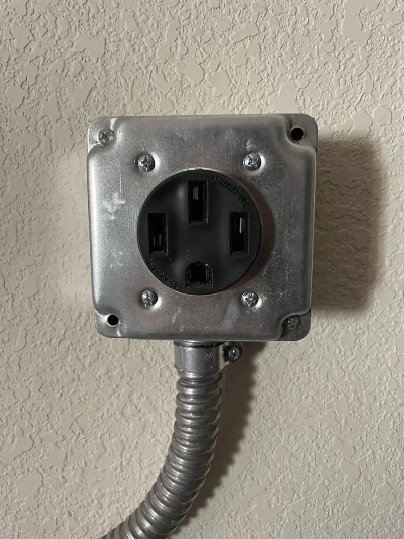 NEMA 14-50 outlet installed for Smart Home Electrical in Orofino